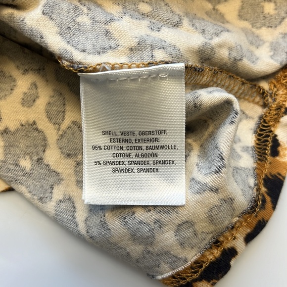 Anthropologie Animal Print High Neck Shirt N121-19 - Picture 4 of 5